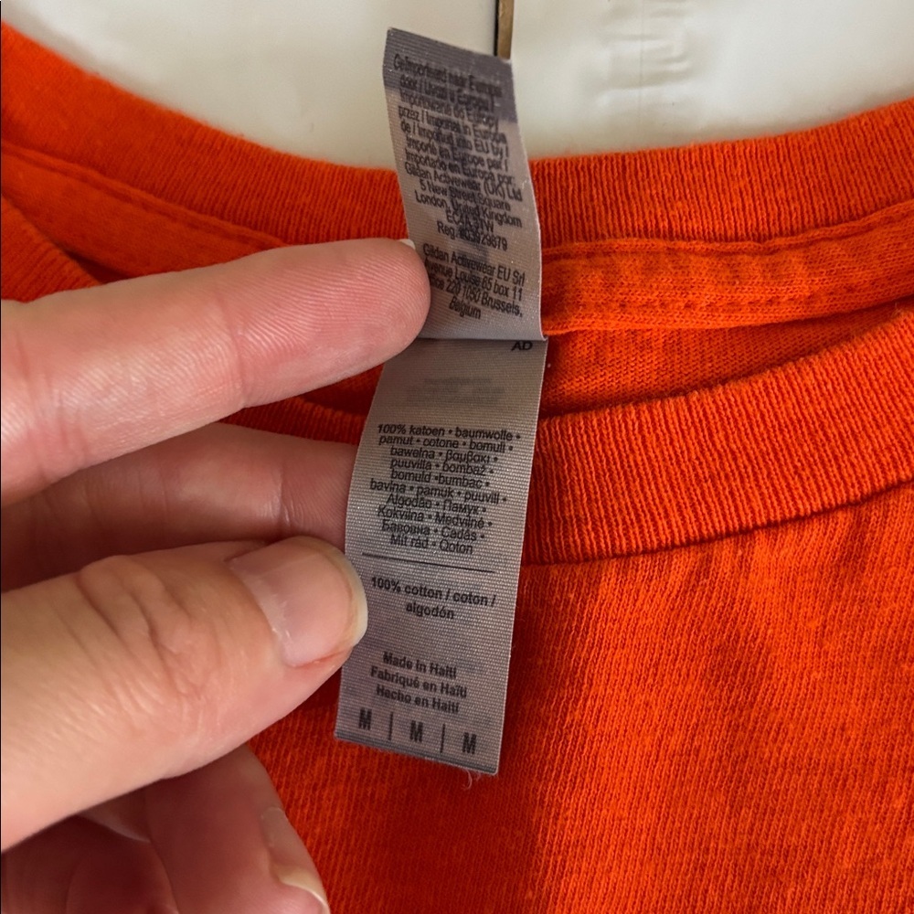 1966 Ford GT40 Original & Unrestored Graphic Tee Men’s Medium Orange - Picture 5 of 7